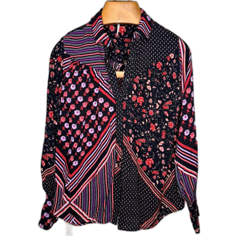 Free People Floral Blouse
